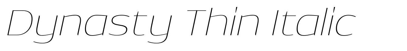 Dynasty Thin Italic
